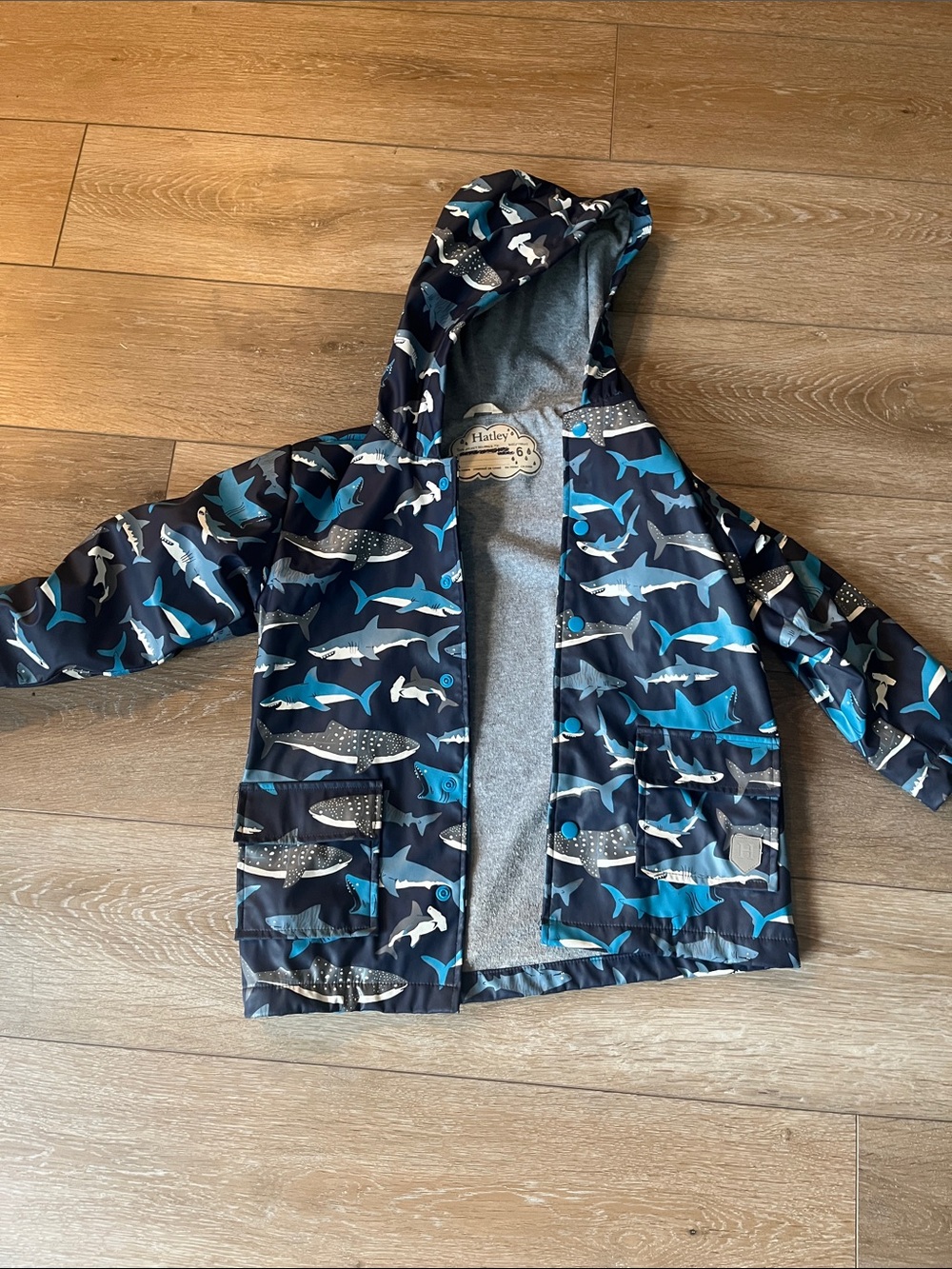 Hatley Shark Print Raincoat